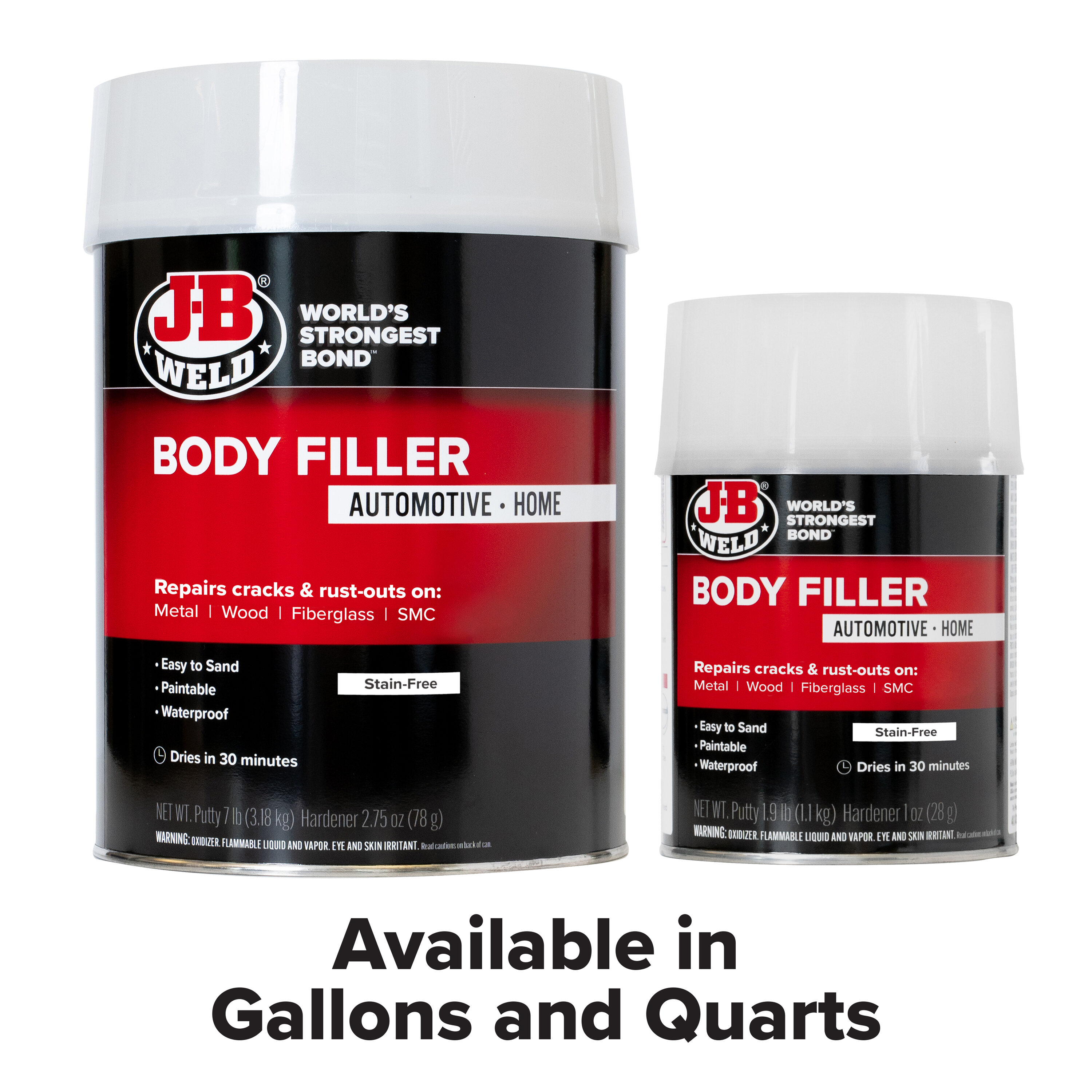  J-B Weld Fiberglass Resin - Gallon - Bath, Marine & Auto :  Automotive