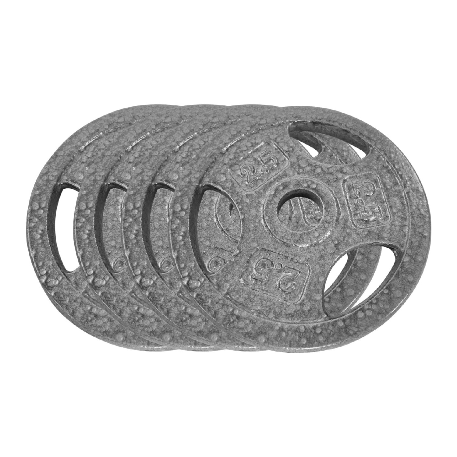 Garvee 10 Lbs Cast Iron Weight Plates Set/1 Inch Bumper Plates For Home Gym-Durable Grey Plates Designed For Strength Training And Weightlifting-Reliable Equipment For Home Fitness Setup