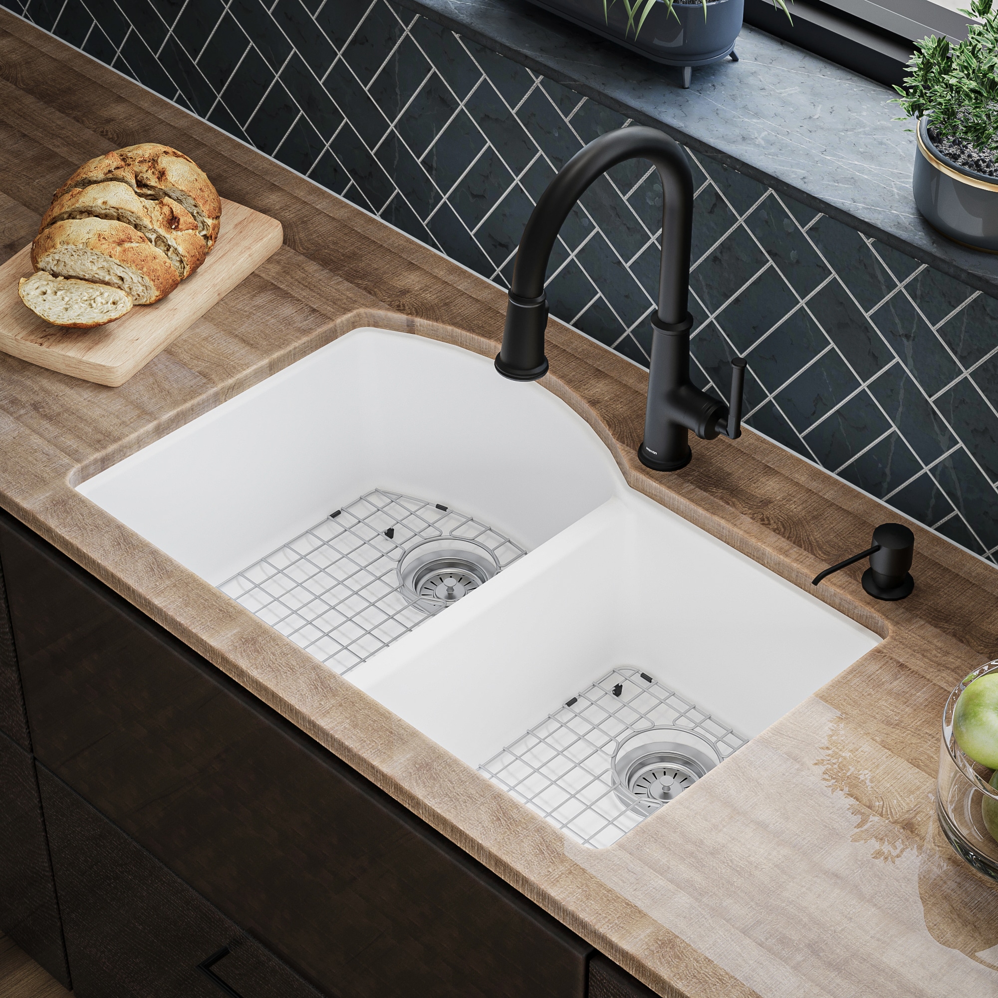 Karran QU-610-WH-PK1 Kitchen-Sinks - View #11