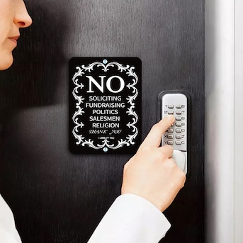 Anley No Soliciting Sign For Home And