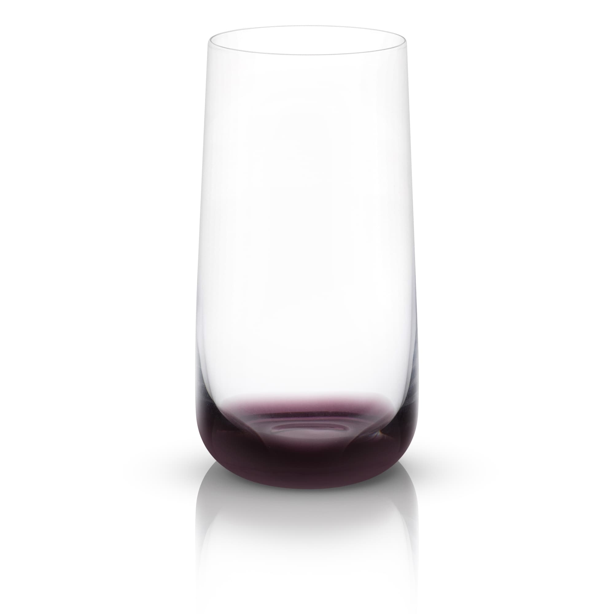 JoyJolt Black Swan Crystal Stemless Red Wine Glass Set 18.2 oz