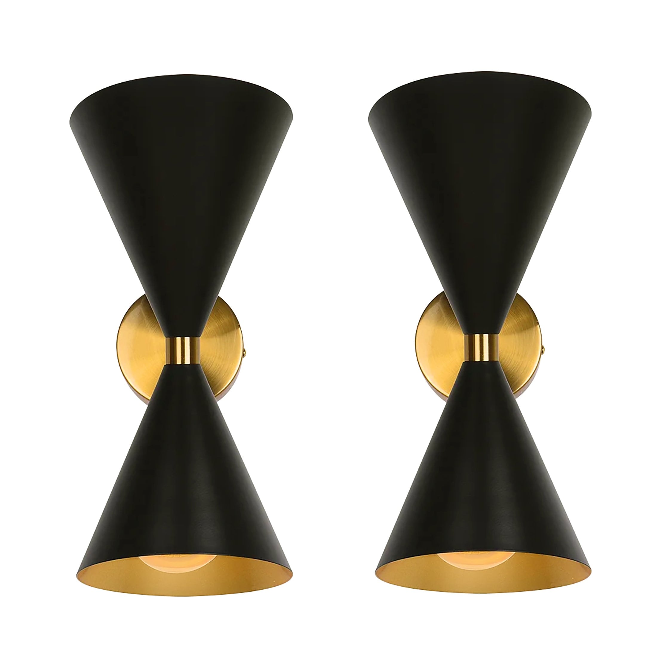 Rennnsan WS810144958 Luke 6.3-in W 2 -Light Matte Black Craftsman Wall Sconce