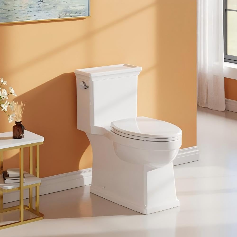 Qeetex PD-PHO-34KFY6GG Smart Toilet-Powerful Flush-Hand Open/Close-Bidet-Warm Water-Heated Seat-Dryer-Night Light-Foot Sensor-Digital Display