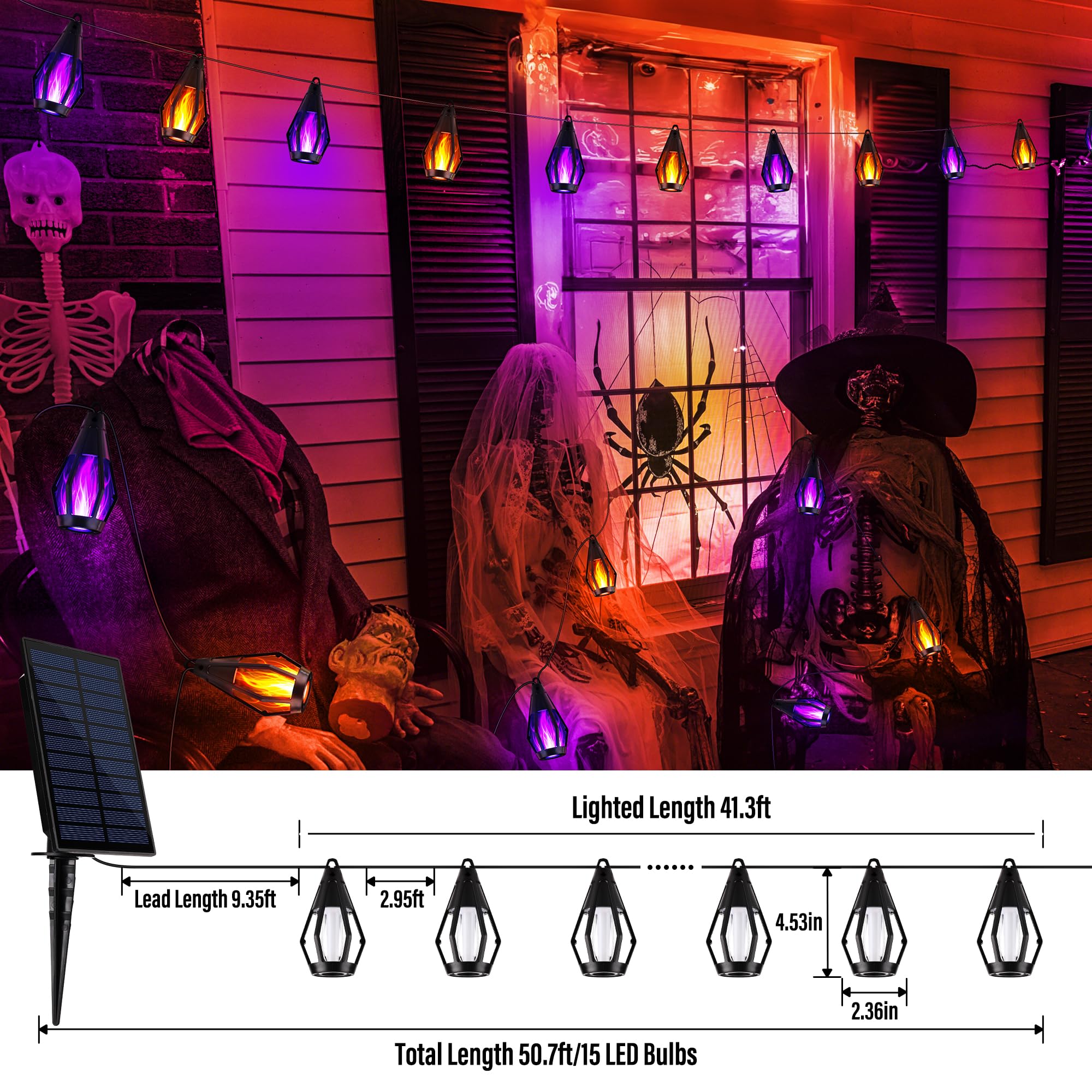 WZK 253111045549 Halloween-String-Lights - View #3