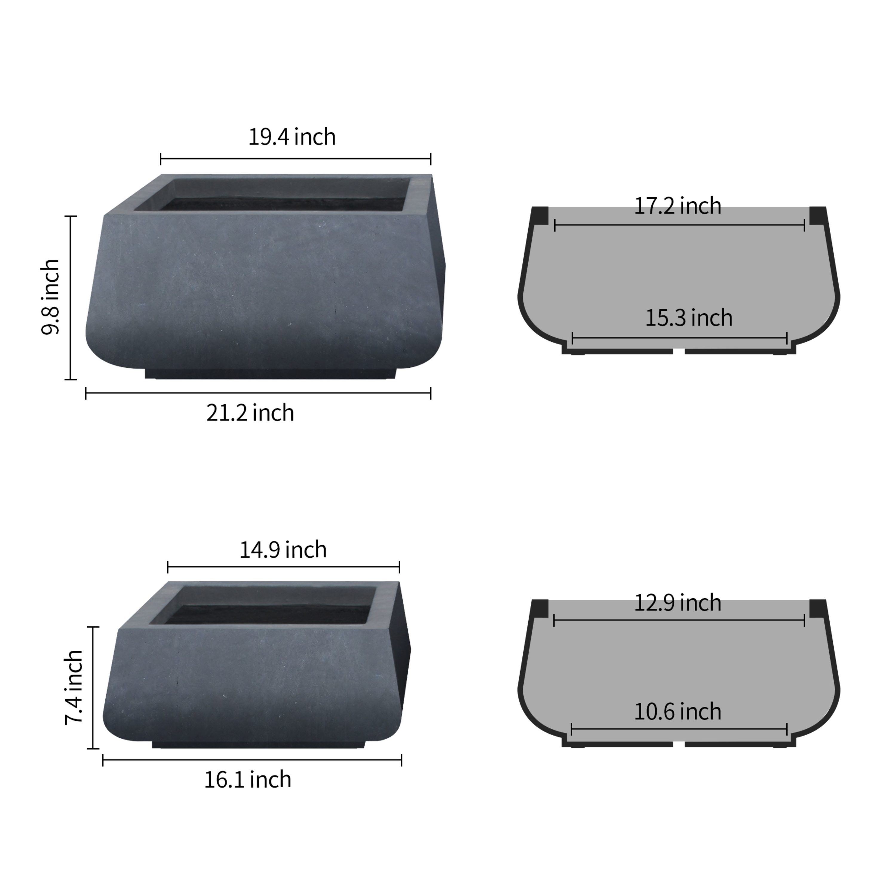 KANTE RF2015018AB-C60121 Planter-Window-Box - View #7