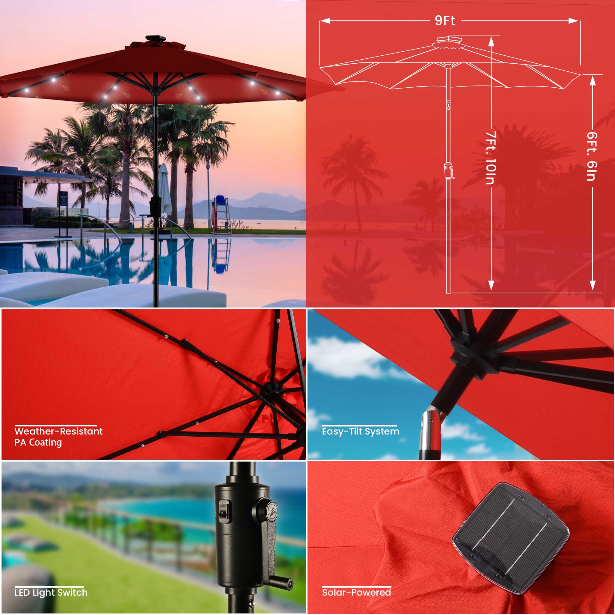Sun-Ray 8L1022RR Umbrellas-2 - View #10