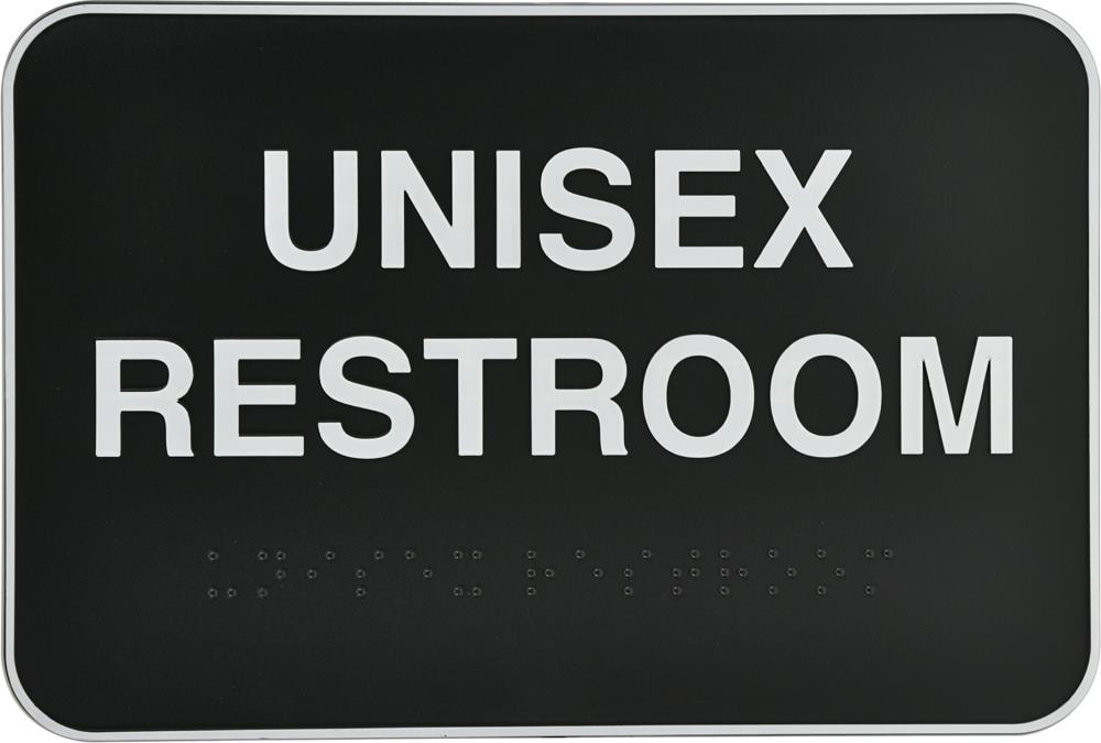 P New COSCO 98095 Restroom Signs 9 x 6In Plastic 
