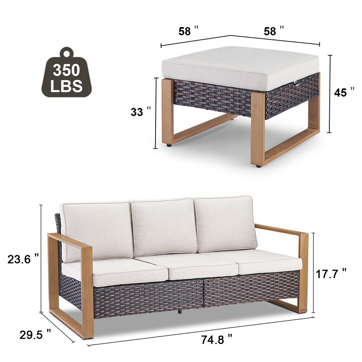 Rilyson FS126130-2 Patio-Sofas-Daybeds - View #6
