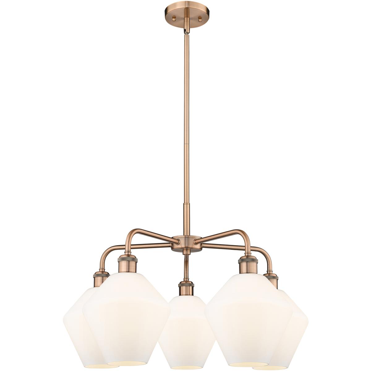 Innovations Lighting - 516-5CR-AC-G651-8 Cindyrella Chandelier Antique Copper