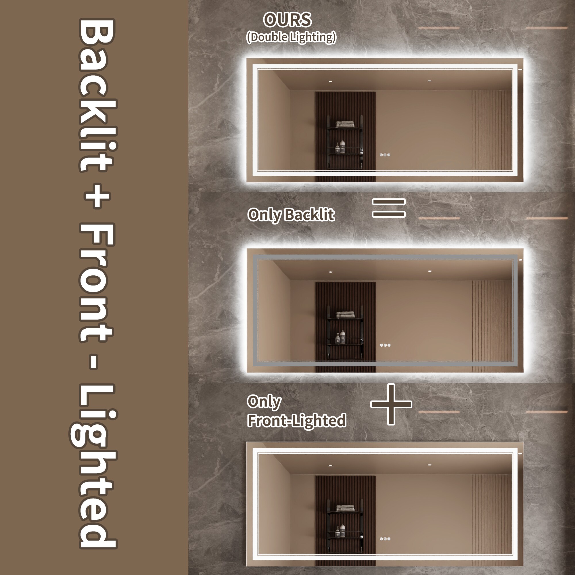 Bayfeve BFXB-9S3272-MIR Framed-Bath-Mirrors - View #9