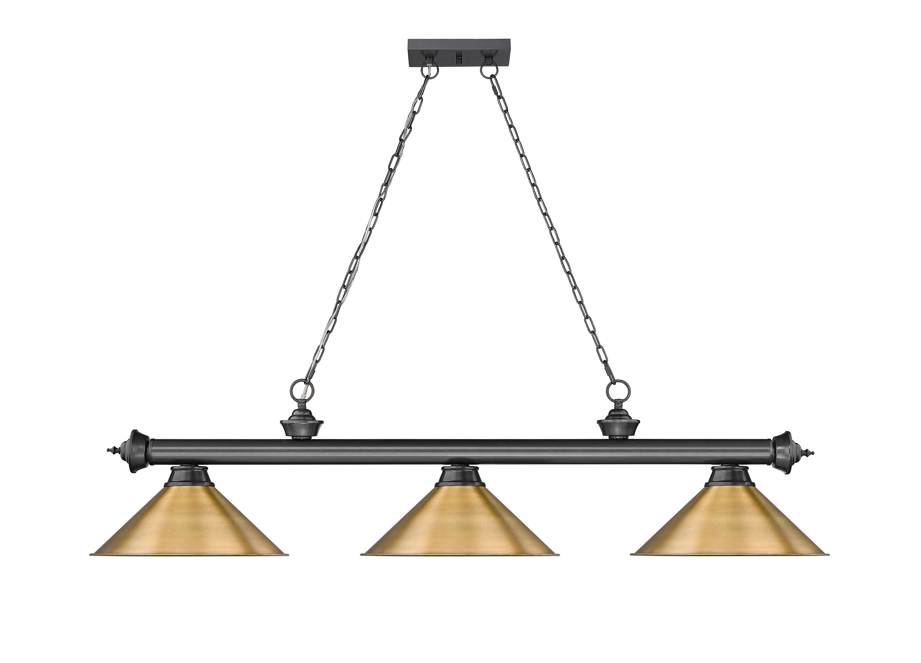 Z-Lite 2306-3BP-RB15 Pool-Table-Lighting - View #2