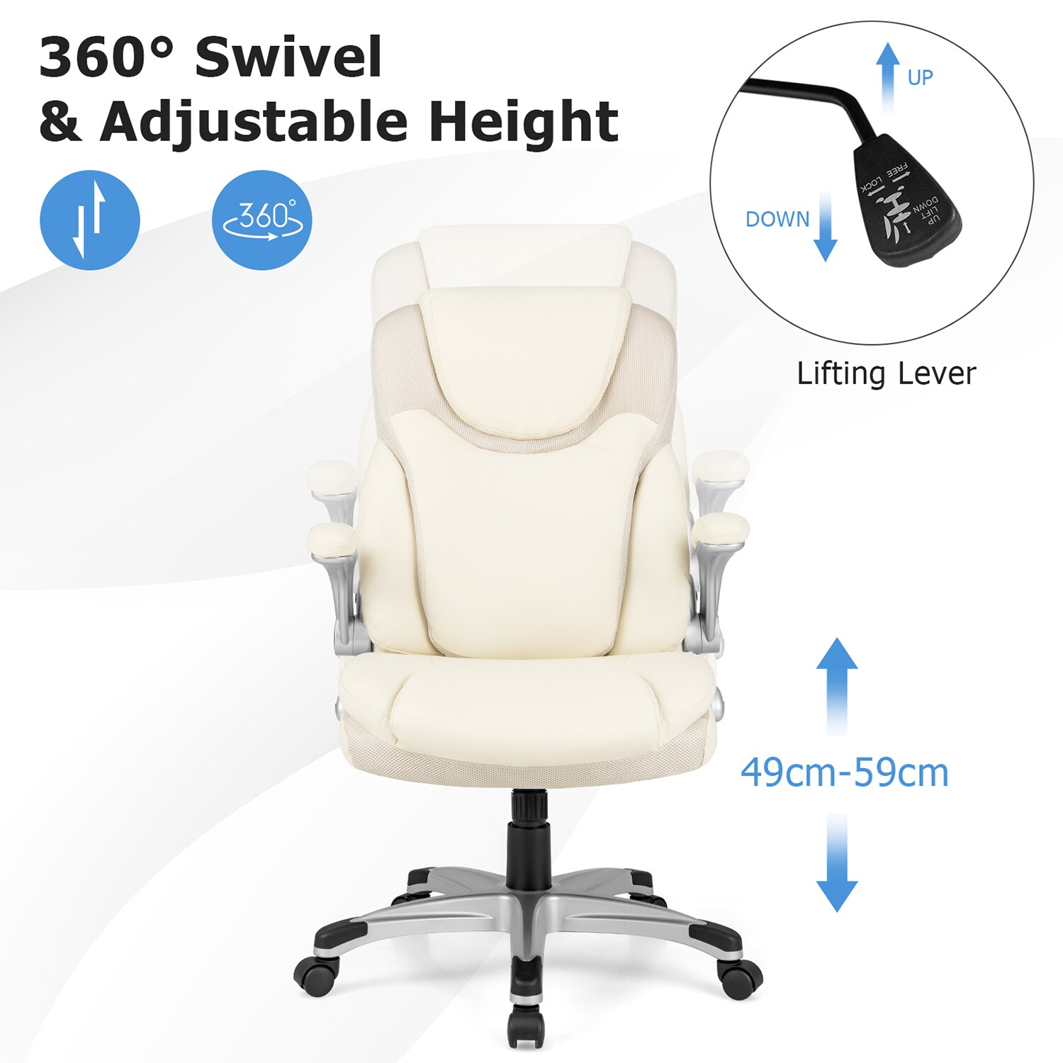 GZMR GZ-MD-2-BKYL Office-Chairs - View #8