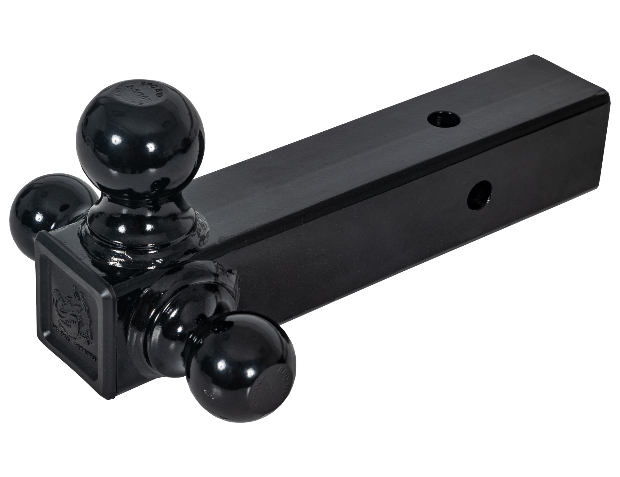 Buyers Products Black Tri-Ball Hitch - 2-1/2 Inch Receiver, 1-7/8 in