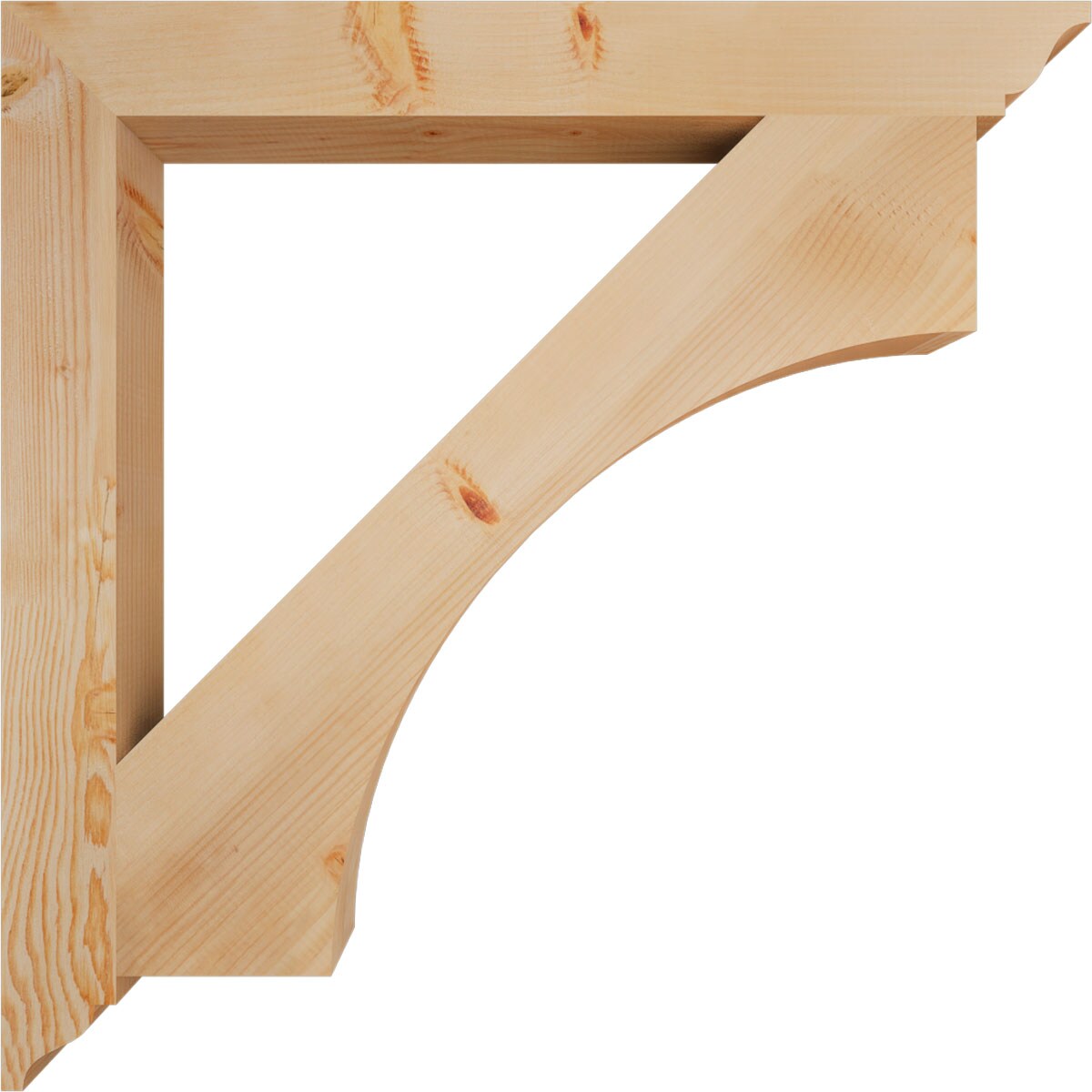 Ekena Millwork BKT04X38X38WTL01SDF Exterior-Brackets-Braces - View #3