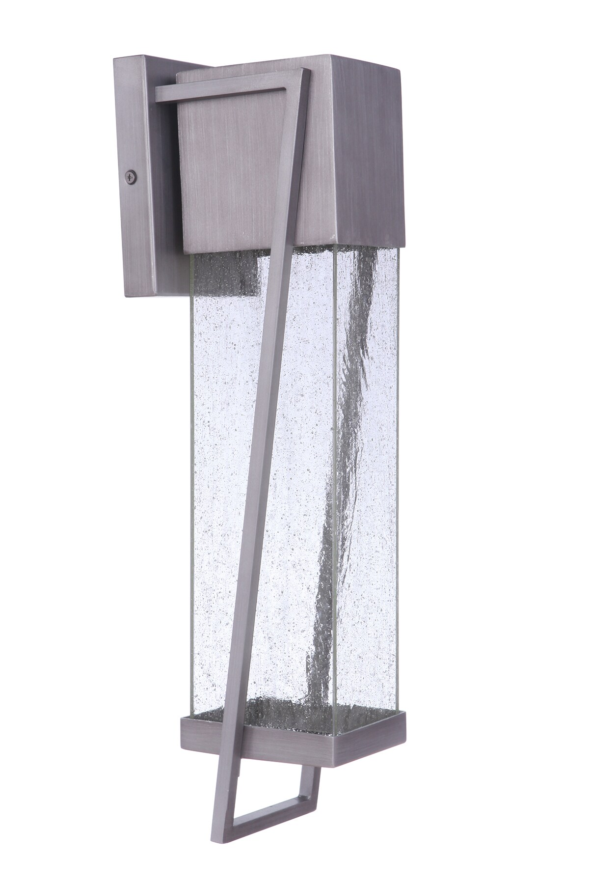 Craftmade ZA4424-BT-LED Bryce 1 -Light 20-in H Brushed Steel Hardwired Dark Sky Integrated LED Outdoor Wall Light