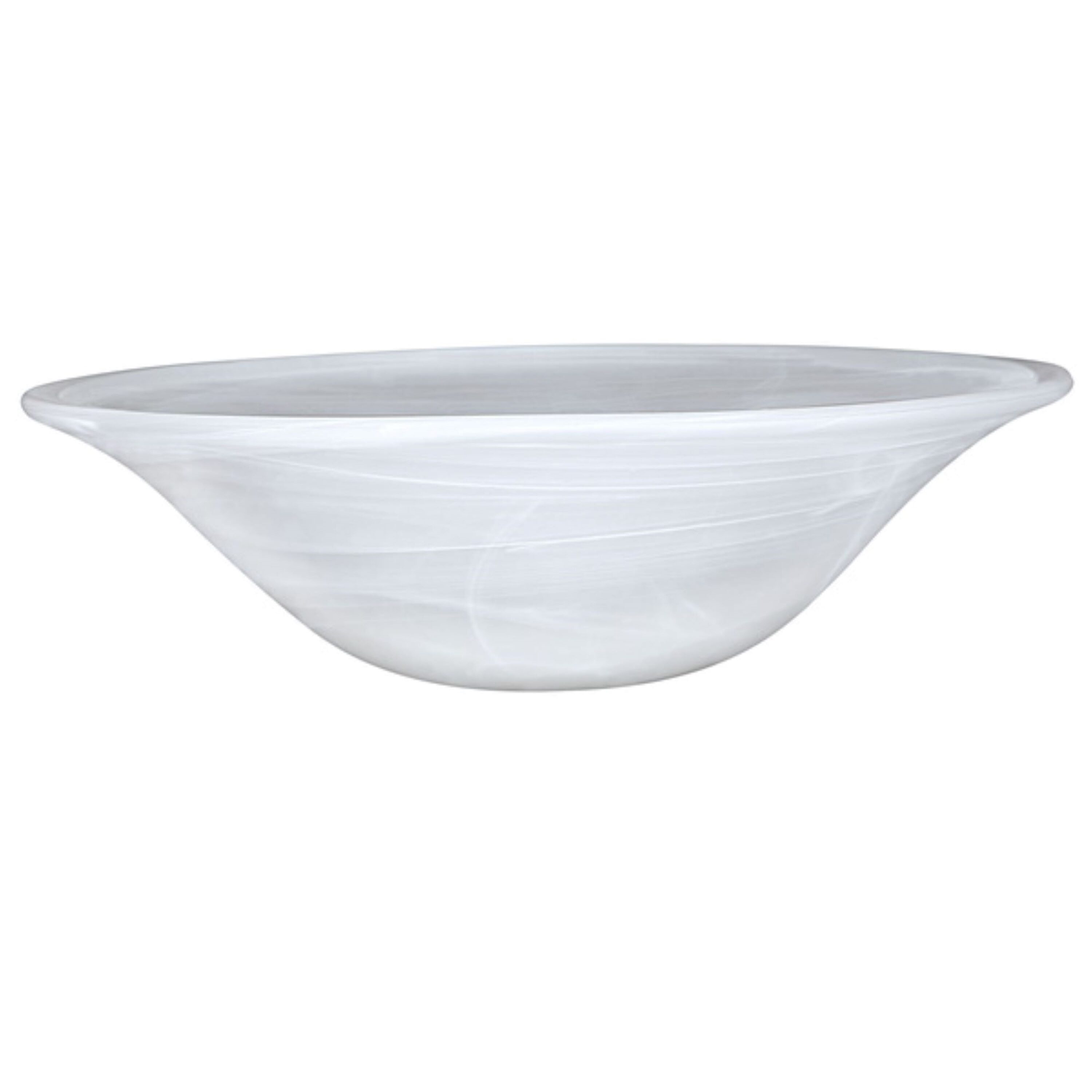 Aspen Creative Corporation 23142-11 4.5-in x 15-in Torchiere Alabaster Alabaster glass Universal with 1-5/8-in Fitter