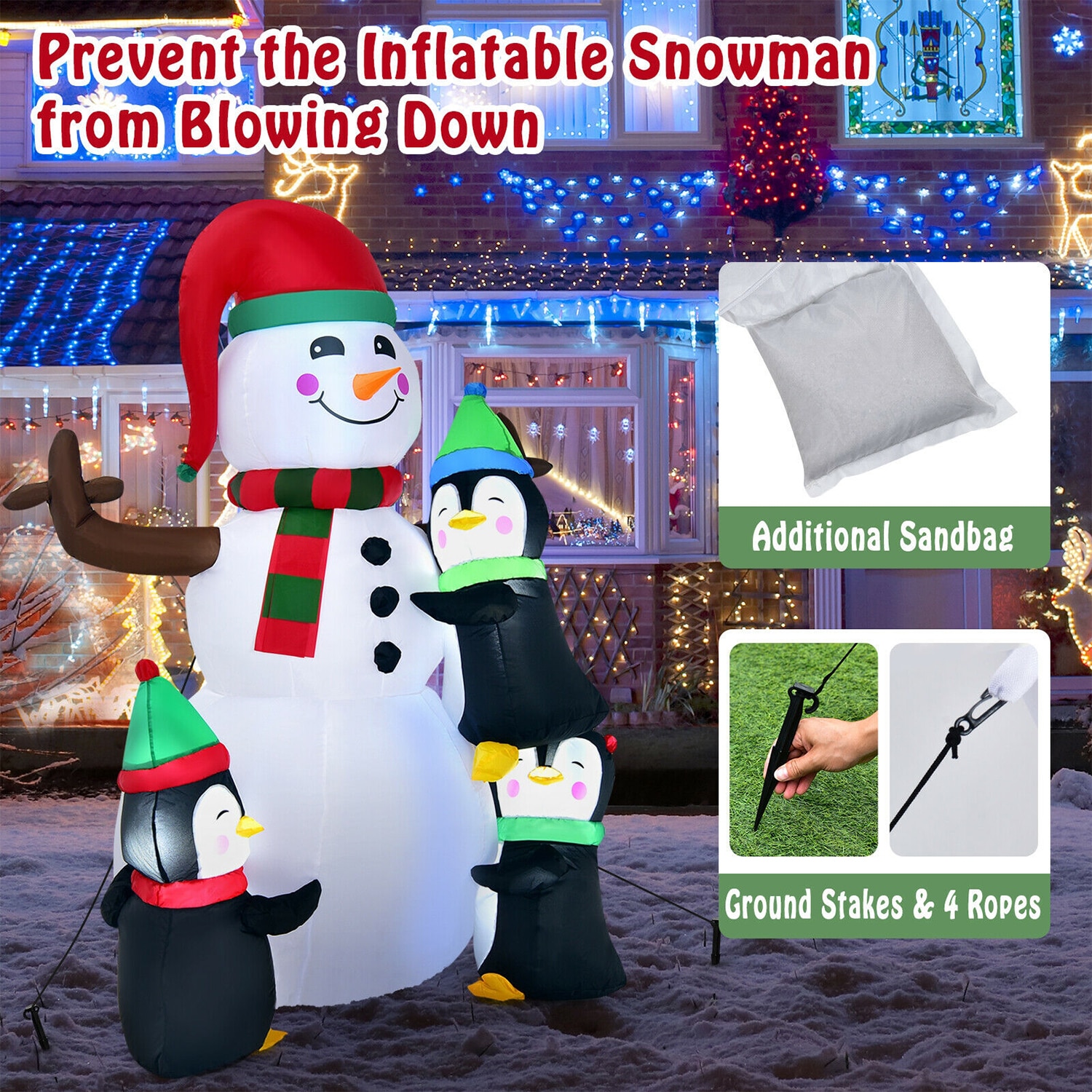 WELLFOR HYG23741US Christmas-Inflatables - View #10