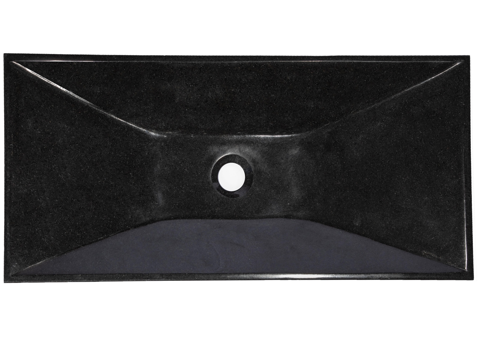 Eden 28'' Black Granite Rectangular Bathroom Sink
