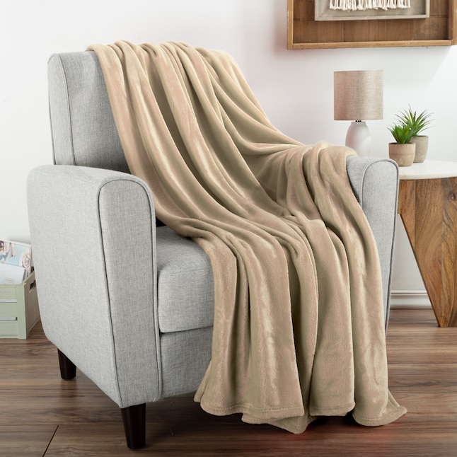 Super Soft Warm Throw Solid Fleece Plush Fabric Blanket Sofa Home Bed Twin Full 