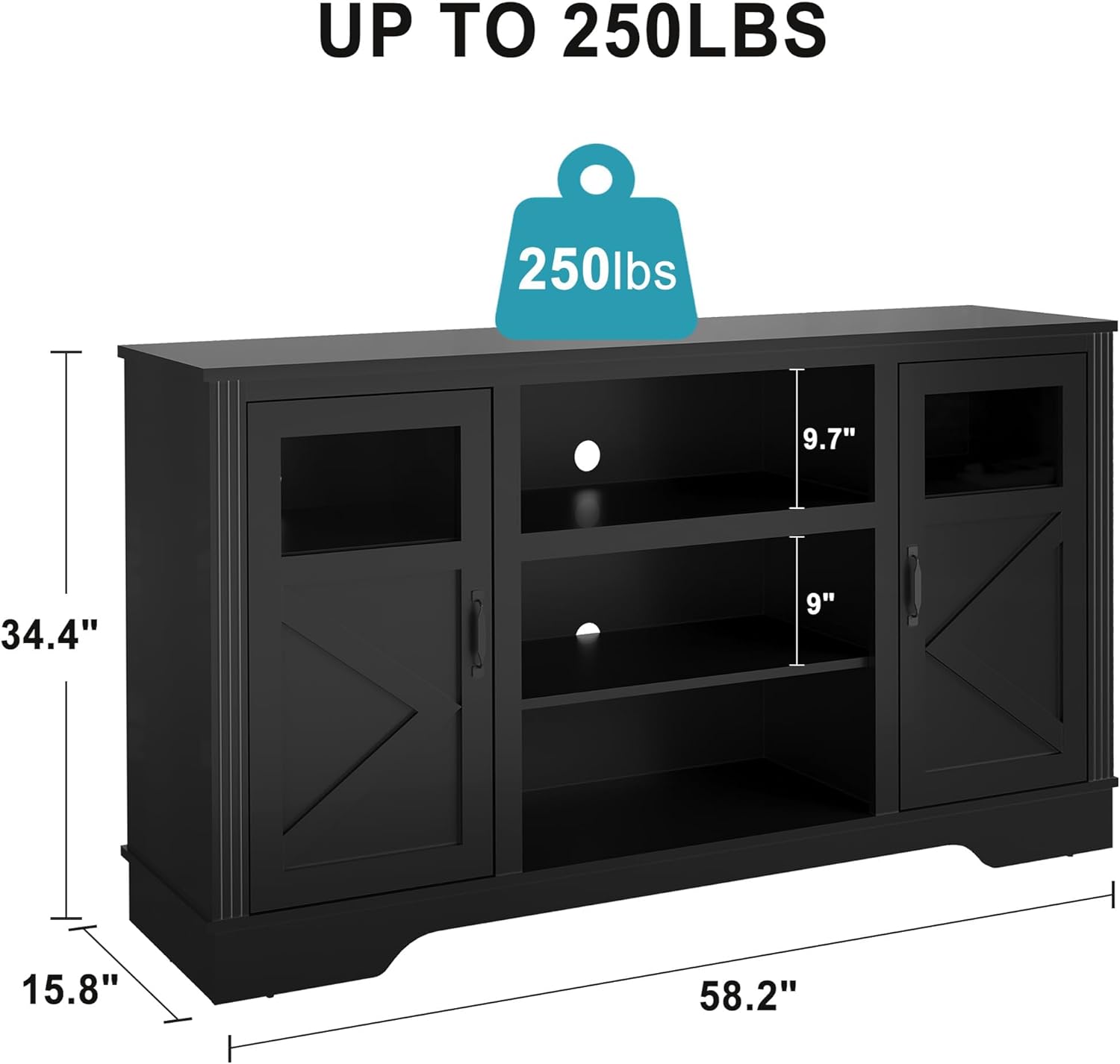 Qeetex LHF-DSG-PHO-161W38LT Tv-Stands - View #2