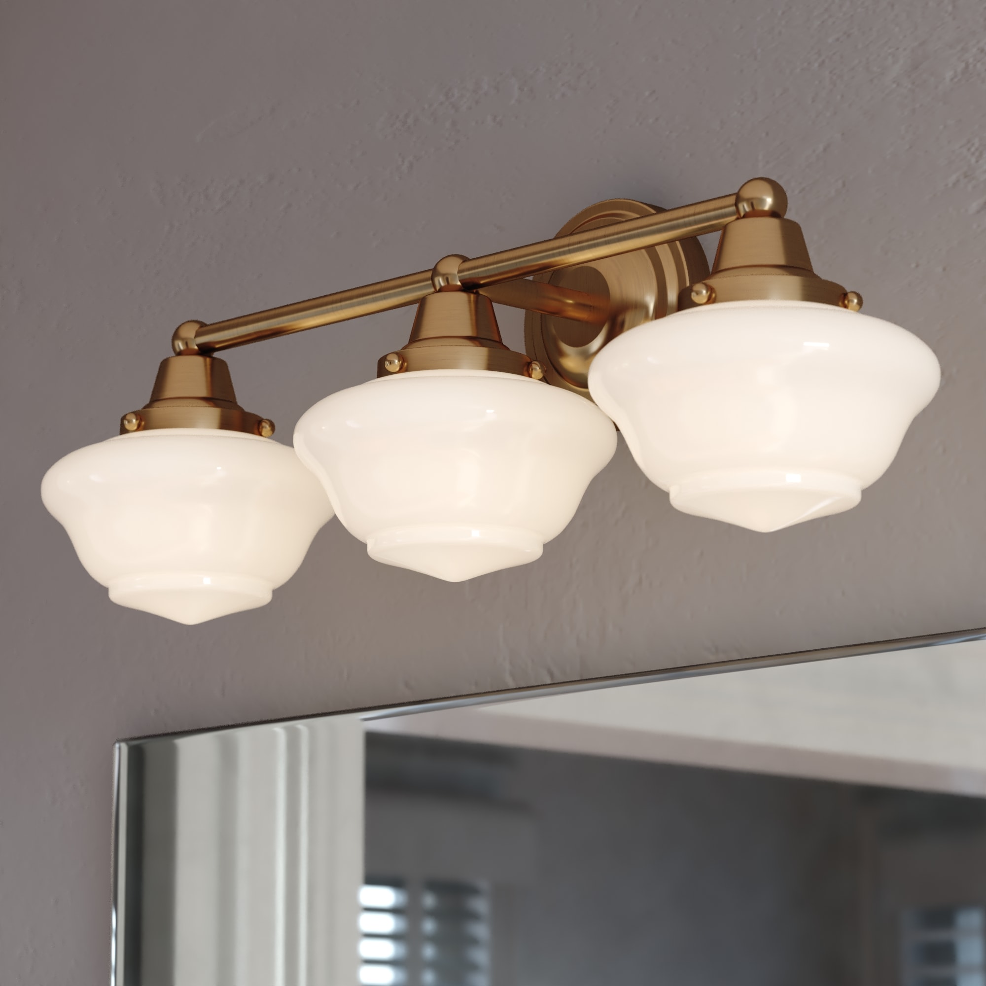 Cascadia Eastgate 23-in 3 Light Antique Gold Traditional Bathroom Vanity light