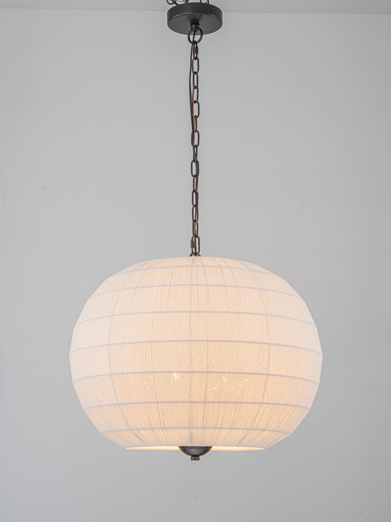 EDISLIVE 6 -Light Black Modern/contemporary Globe Medium Hanging Pendant Light