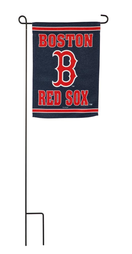 Boston Red Sox Logo Garden Flag and Stand - State Street Products