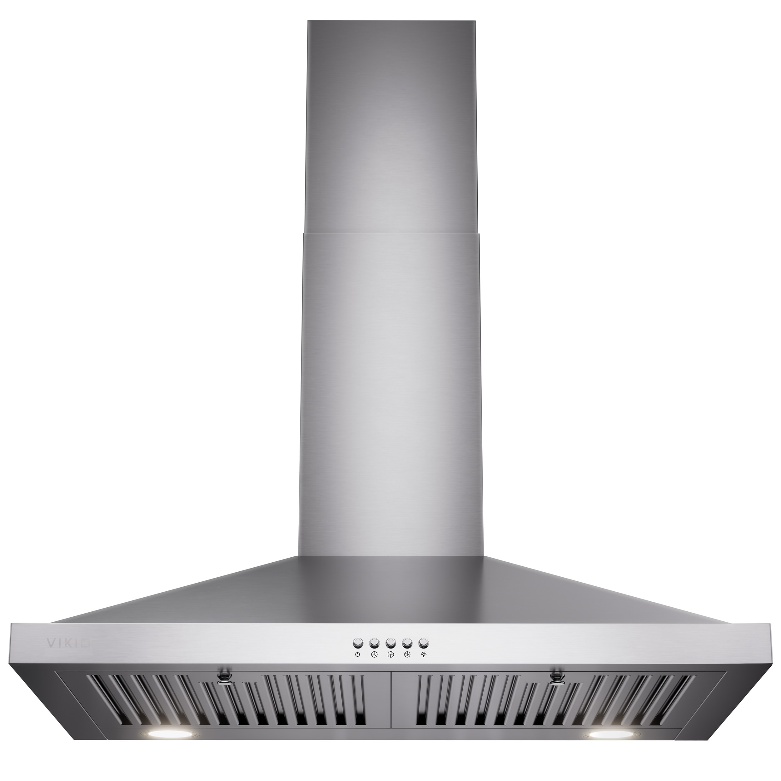 VIKIO P05-K3-V 30 inch Ductless 400-CFM Recirculating Stainless Steel Wall-Mounted Range Hood