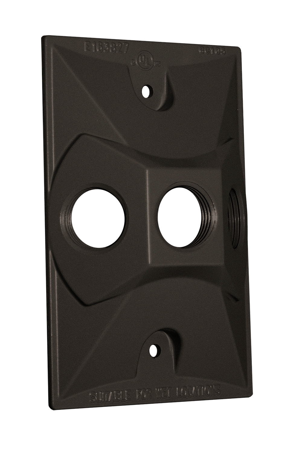 Sigma Engineered Solutions 14373BR 1 -Gang Rectangle Bronze Metal Weatherproof Electrical Box Cover