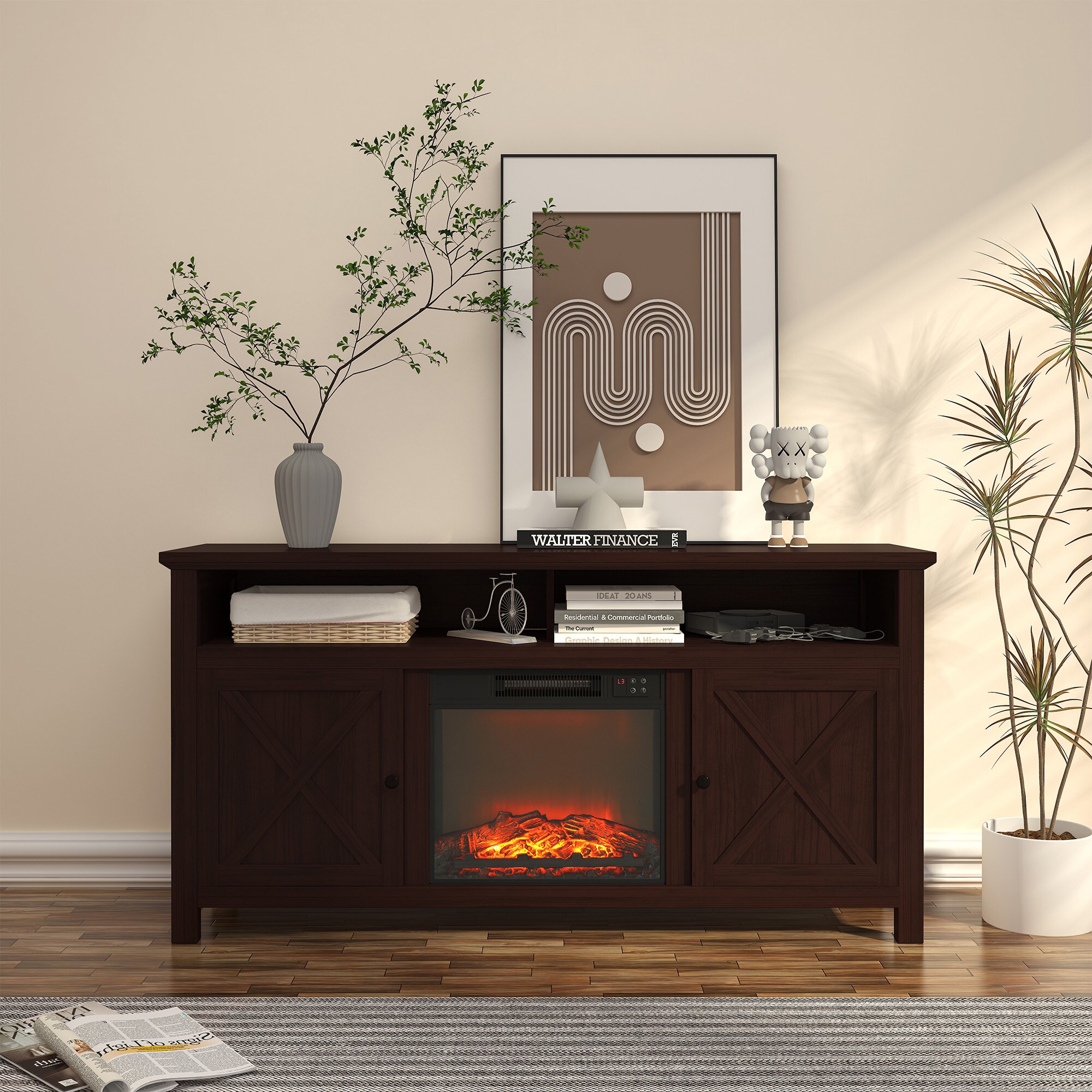 Clihome CL-SX1HA58BR Electric-Fireplaces - View #3