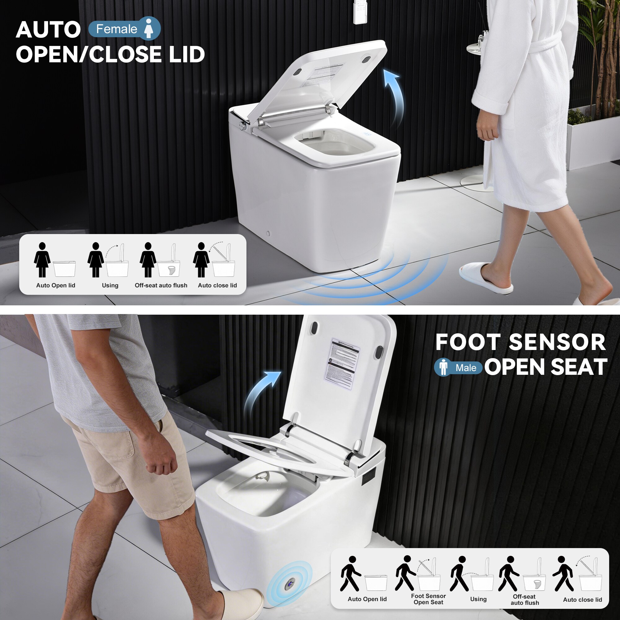 Trivework AQST03WT-WH-LZ toilets - View #4