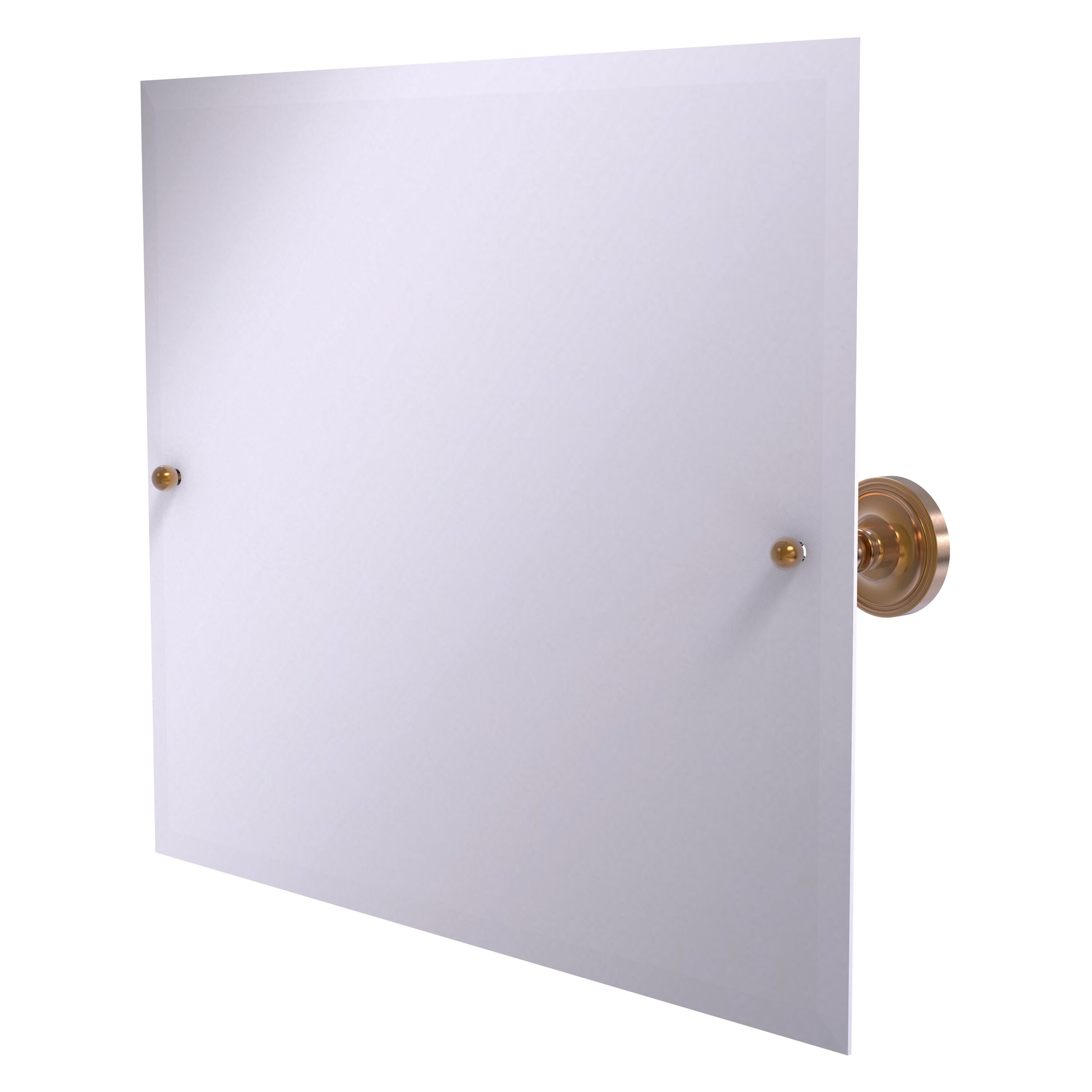 Allied Brass PR-93-BBR Prestige Regal 26-Inches x 21-Inches Beveled Frameless Rectangular Tilting Bathroom Vanity Mirror ( Brushed Bronze )