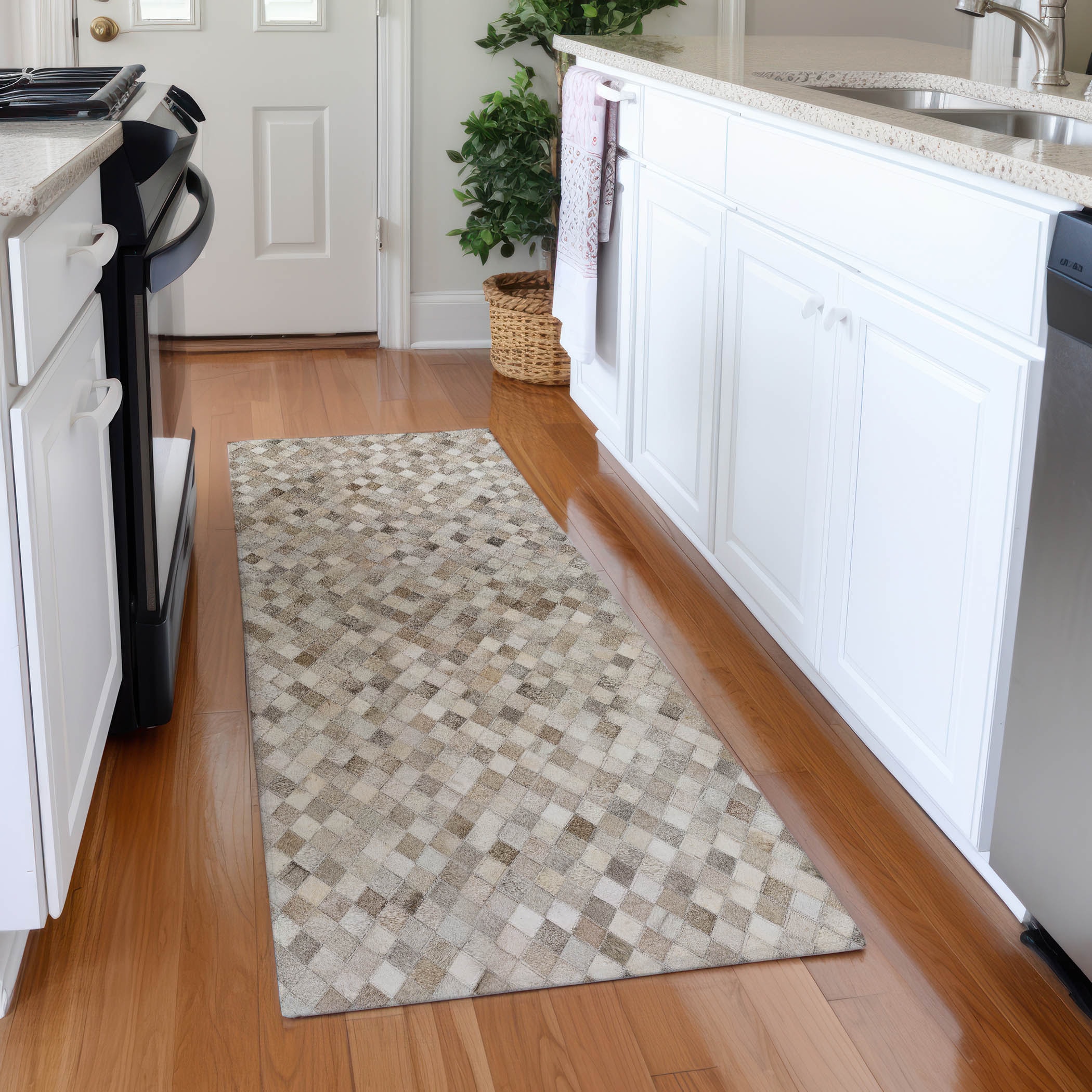Addison Rugs AMF101GY2X8 Mayfield AMF101GY 2 x 7 (ft) Loomed Polyester Gray Rectangular Indoor Abstract Machine washable Runner rug