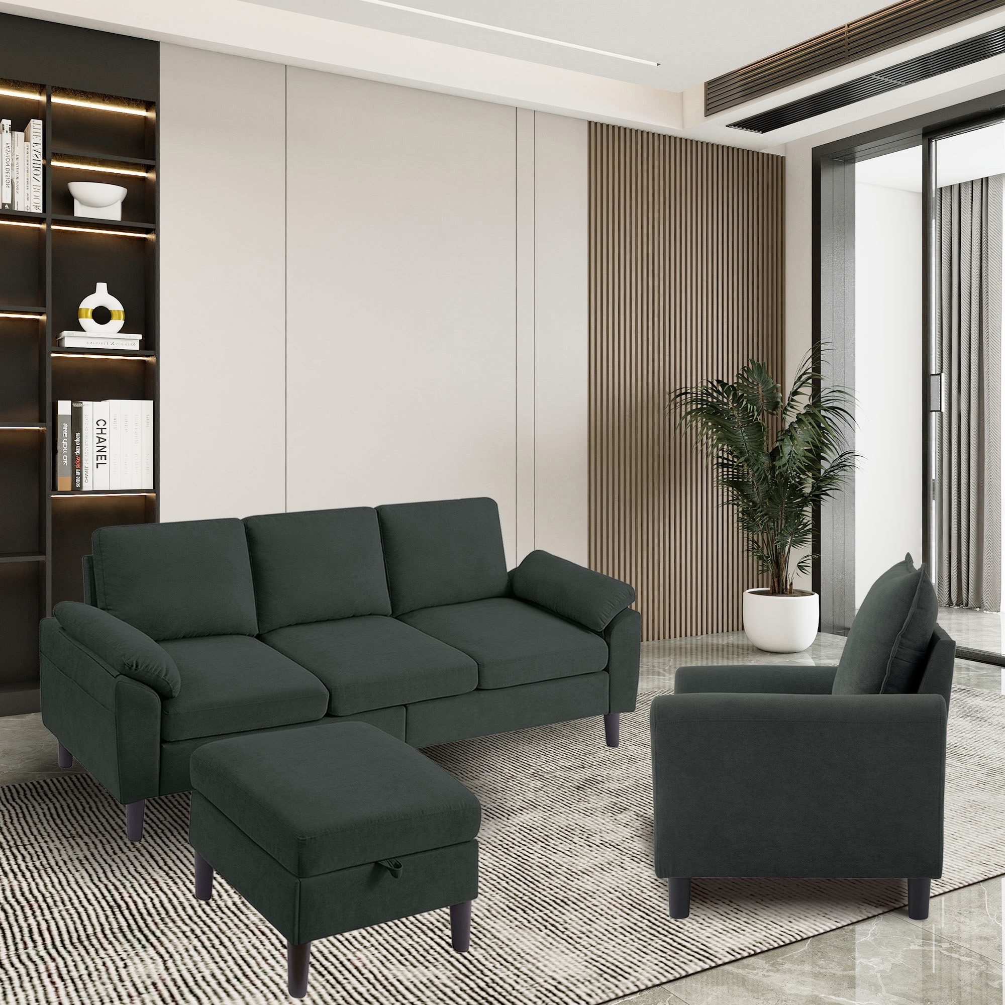 Jarenie YMX2602BK Living-Room-Sets - View #4