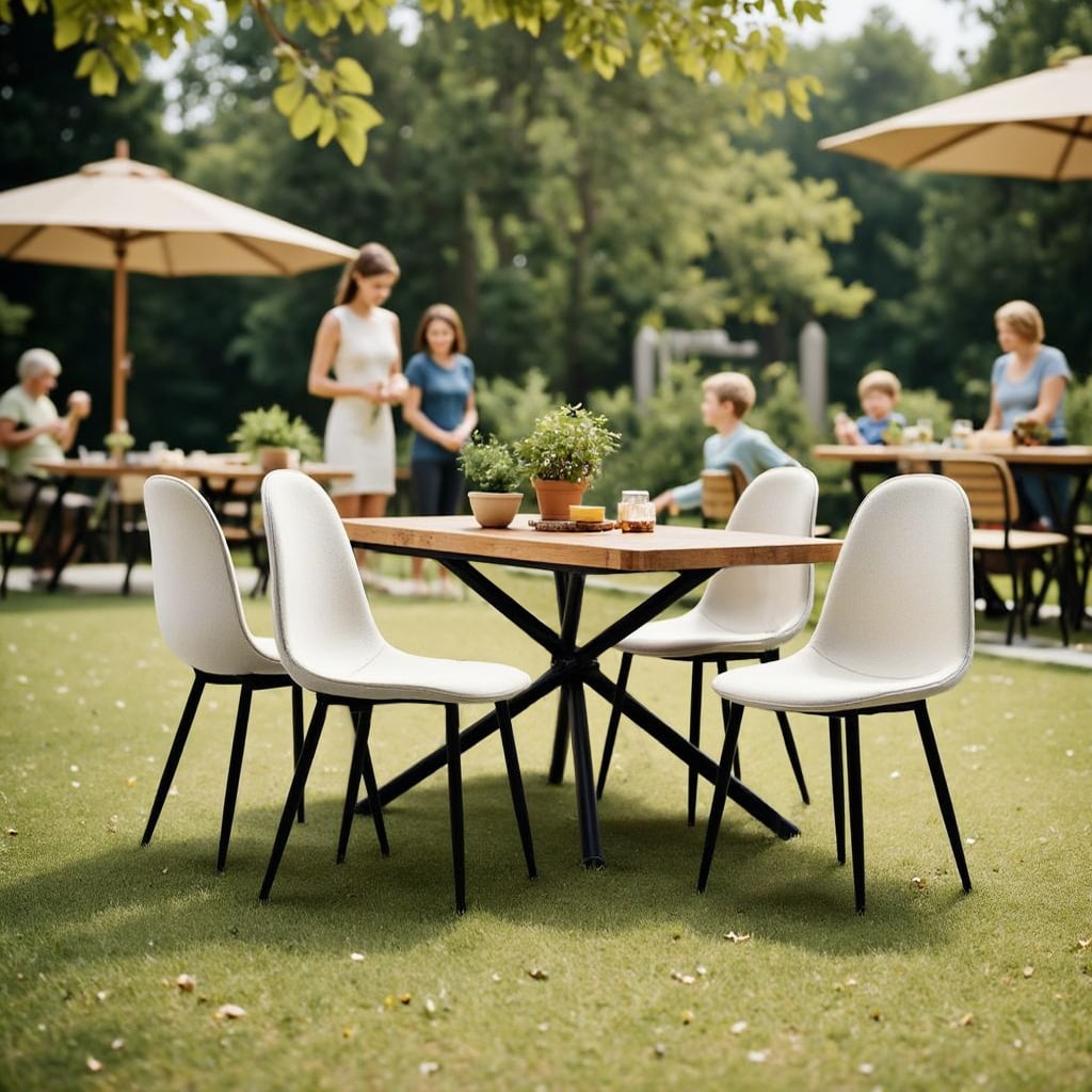 Homy Casa CHARLTON BEIGE Dining-Chairs - View #3