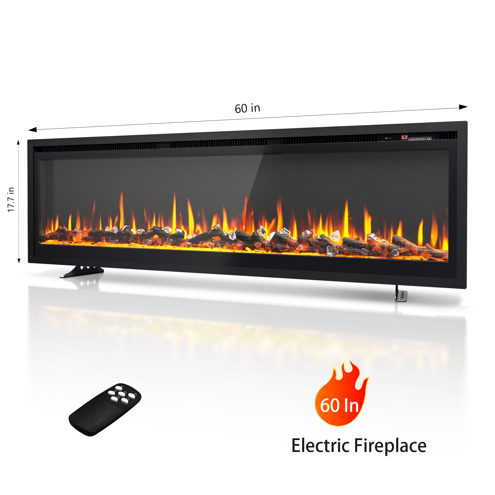 Euhomy EF-60-E-LWS Electric-Fireplaces - View #2