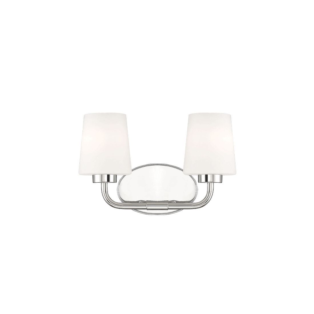  LW-SH638185 15-in 2-Light Polished Nickel Transitional Vanity Light Bar