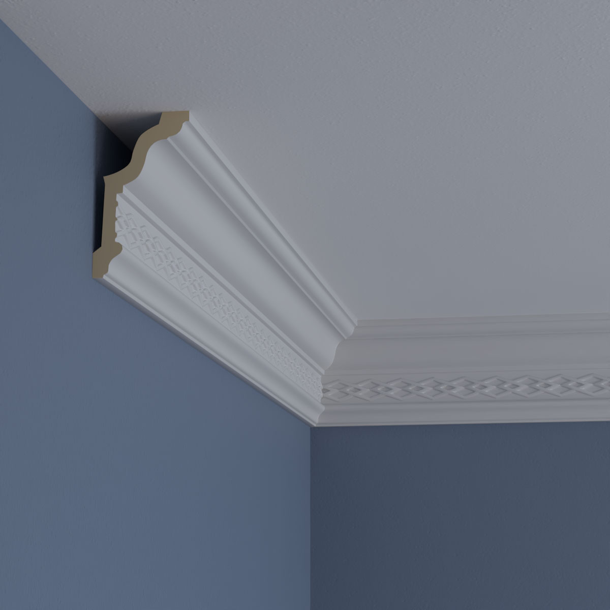 Robin 94.5" Primed Polyurethane Crown Moulding