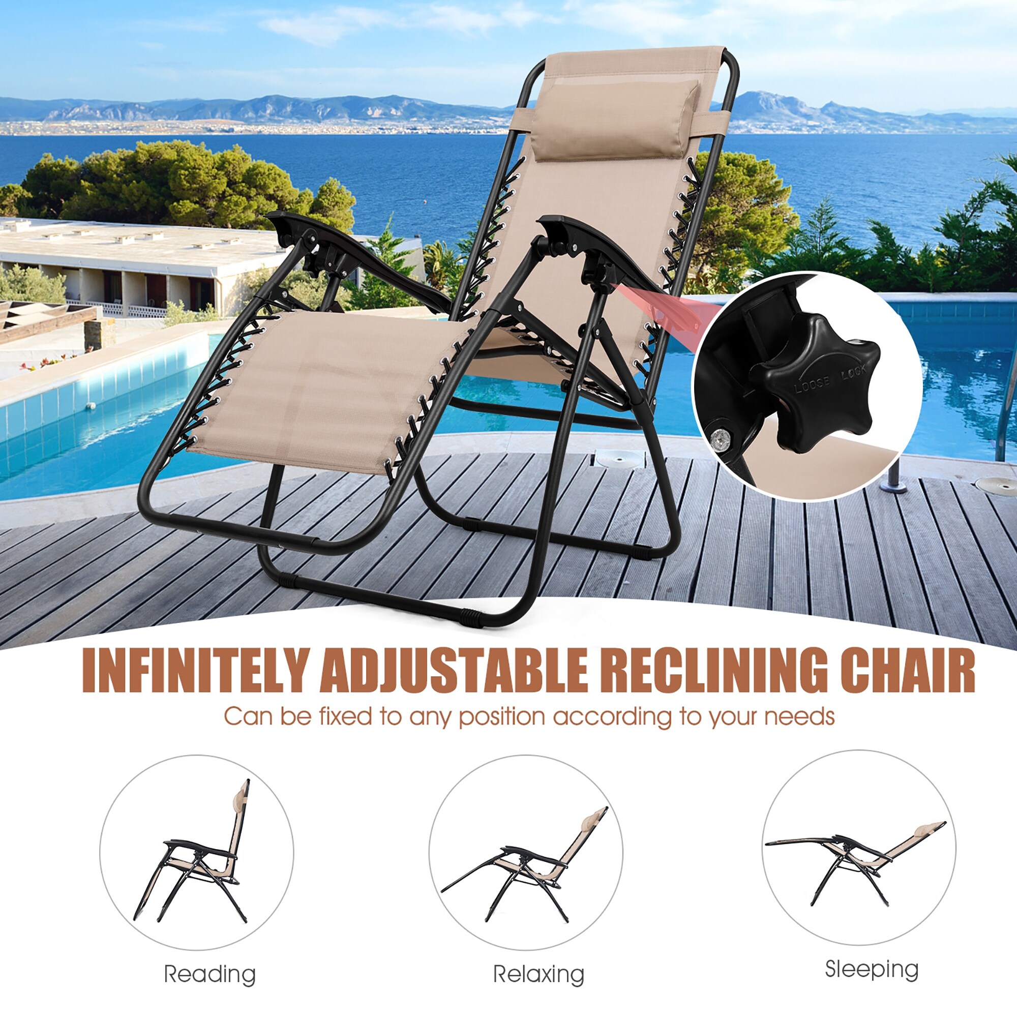 Caravan oversized discount zero gravity chair