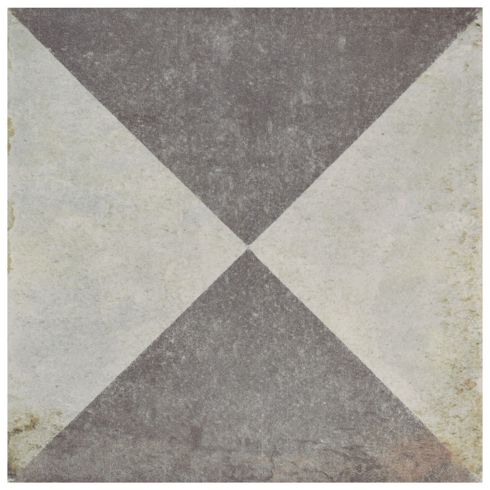 Affinity Tile S1FNUDADTR Sample - D'Anticatto Decor Triangoli 9-in x 9-in Matte Porcelain Floor and Wall Tile