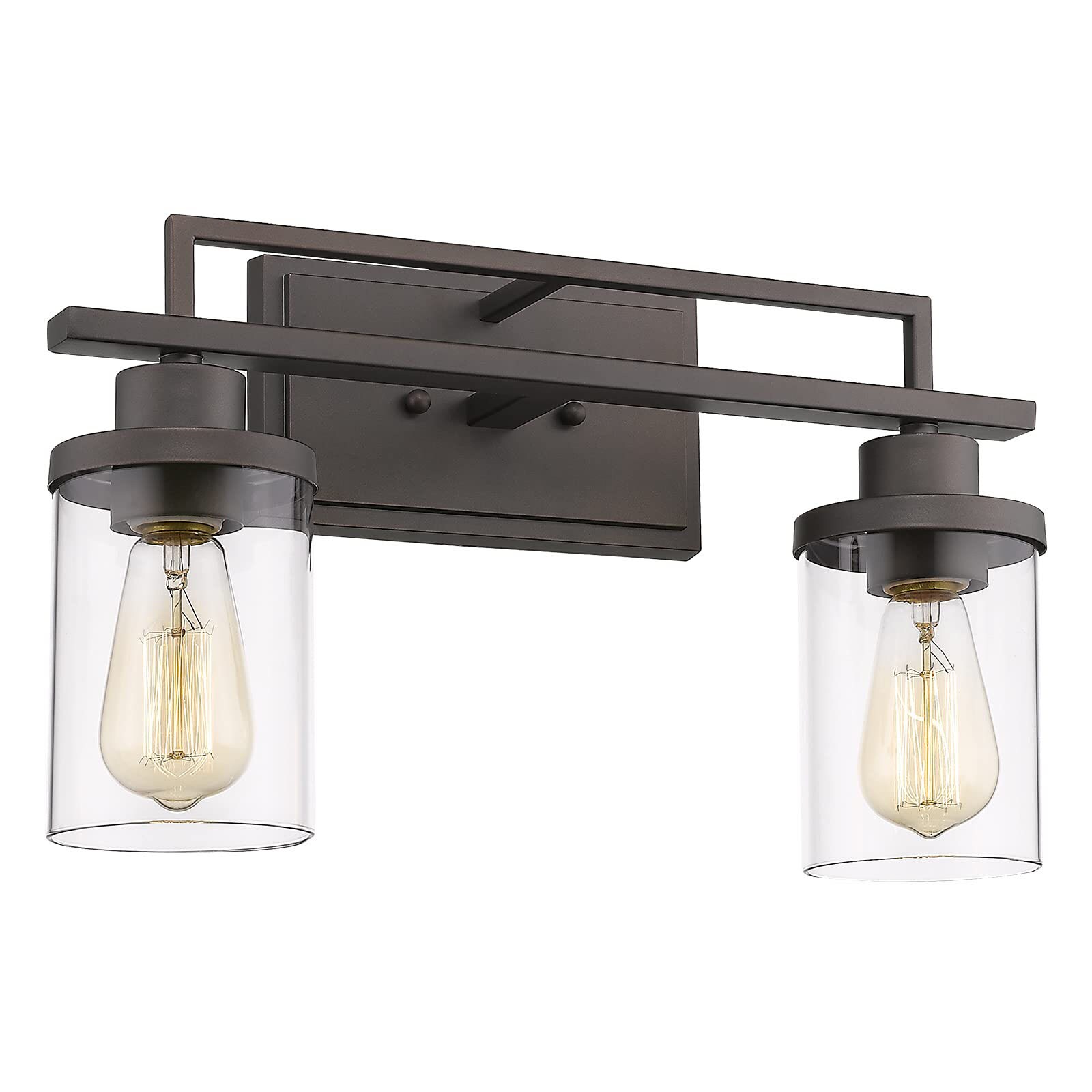 LTMATE LSYCE238B-2W ORB JAZAVA 13.6-in 2 -Light Oil-rubbed Bronze Modern/contemporary Vanity light