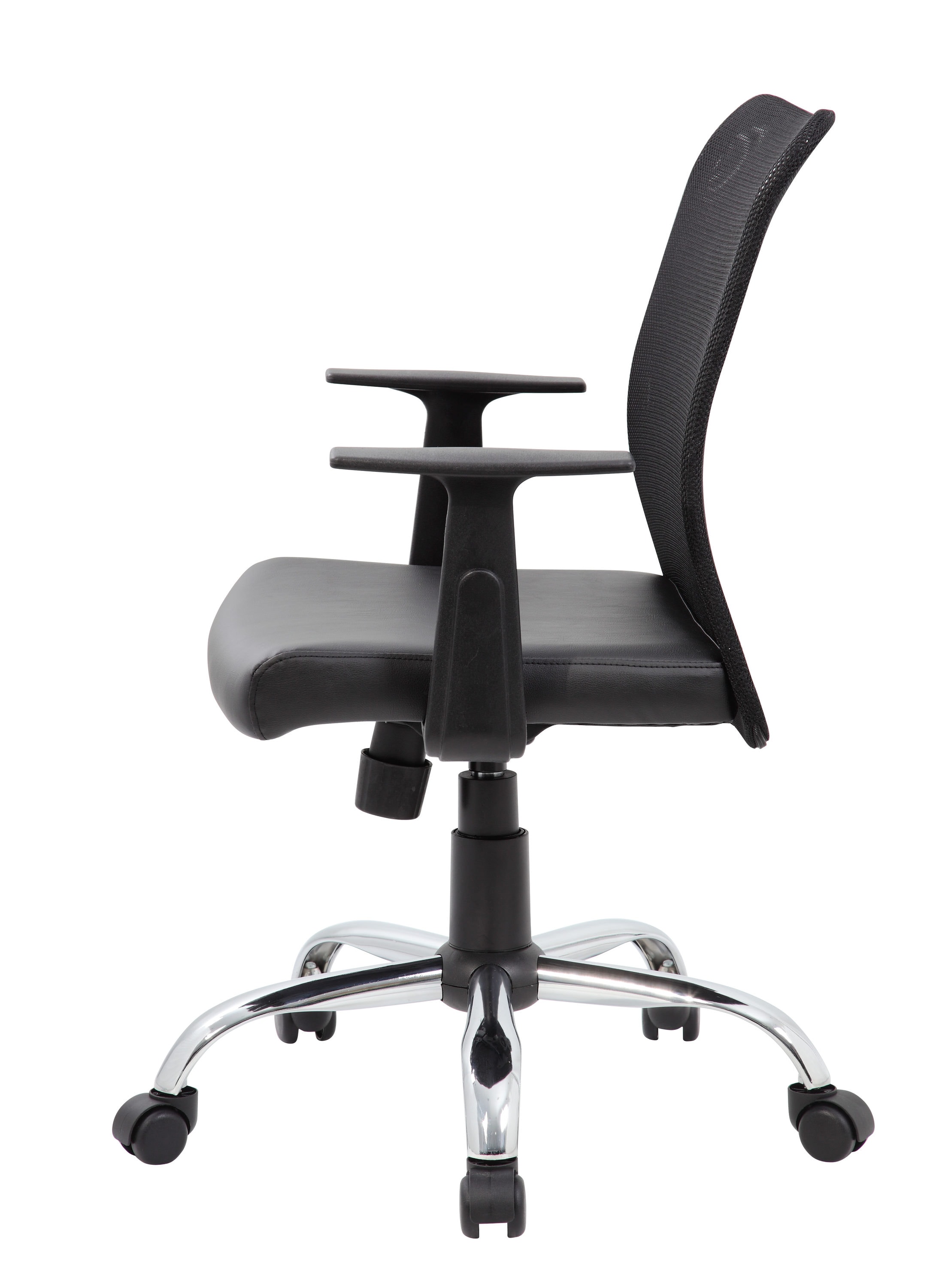 Boss Office Products Black Contemporary Ergonomic Adjustable Height ...