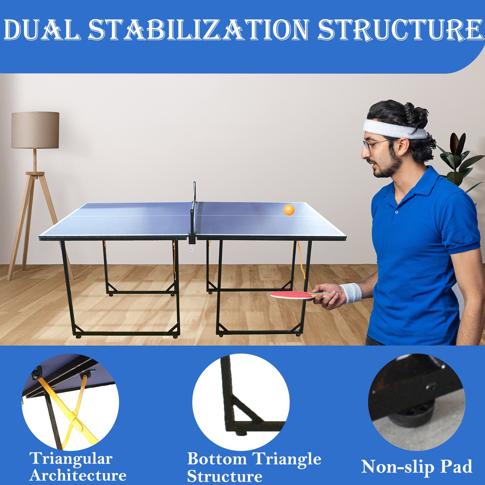 Kahomvis KLB-QPH2-577 Ping-Pong-Table - View #3