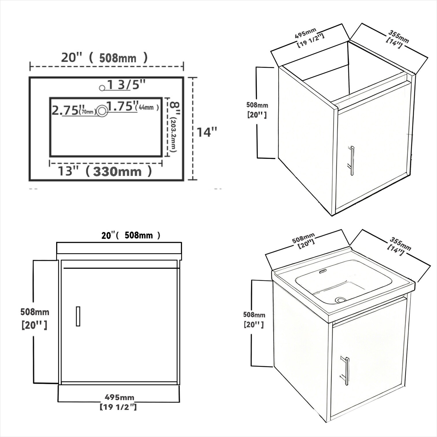 SunJet TYOBURKVTSP4 Bath-Vanity-Combo - View #3