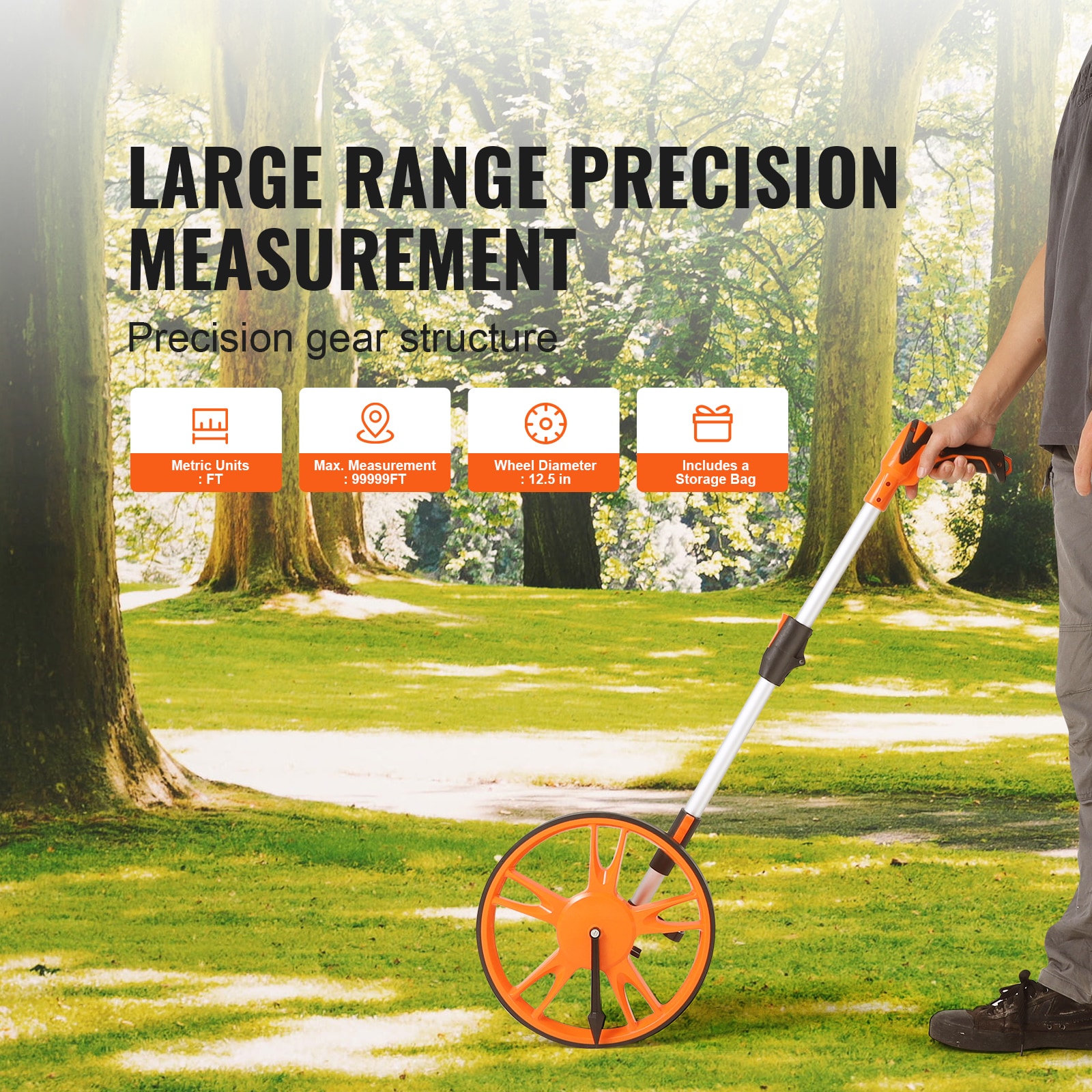 VEVOR CLLFZXXS125INT5BWV0 Measuring-Wheels - View #5