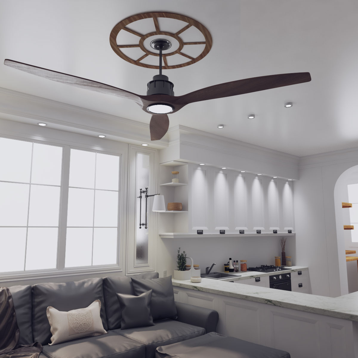 Ekena Millwork CMWP16X0250GRWA Ceiling-Medallions - View #8