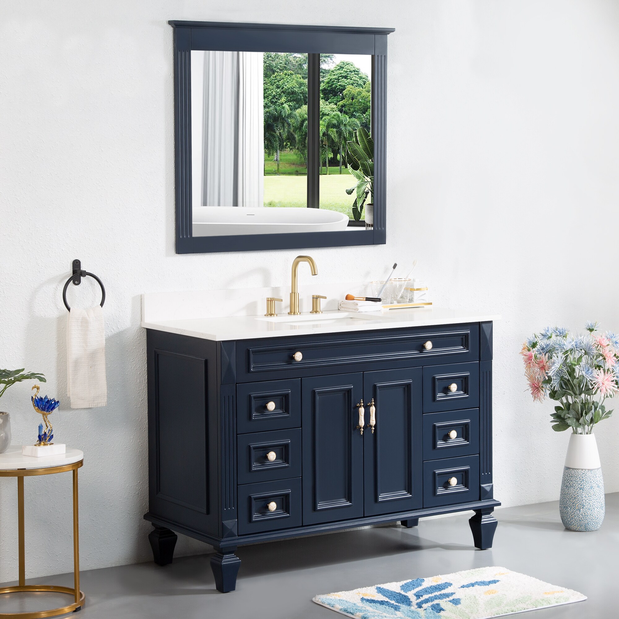 WELLFOR ARTWOOD48QZ-NB-1 Bath-Vanity-Combo - View #11