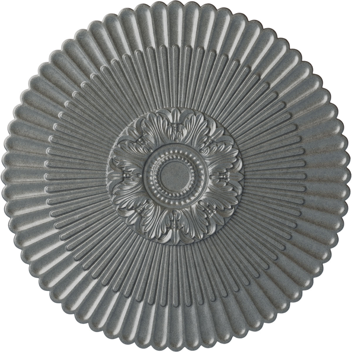 Ekena Millwork CM41NEPLS Nexus 41-in W x 41-in L Painted Platinum Polyurethane Whole Ceiling Medallion