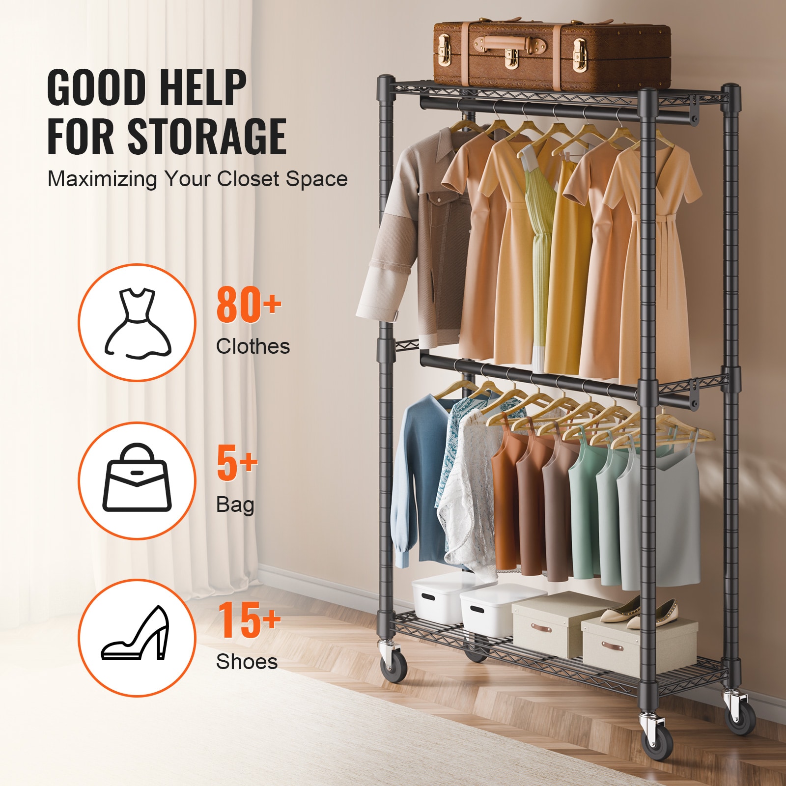 VEVOR SCJYKCYJ283801436V0 Garment-Racks - View #5