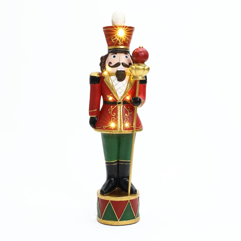 LuxenHome WHHD2134-S 24.8-Inches Lighted Nutcracker Christmas Decor